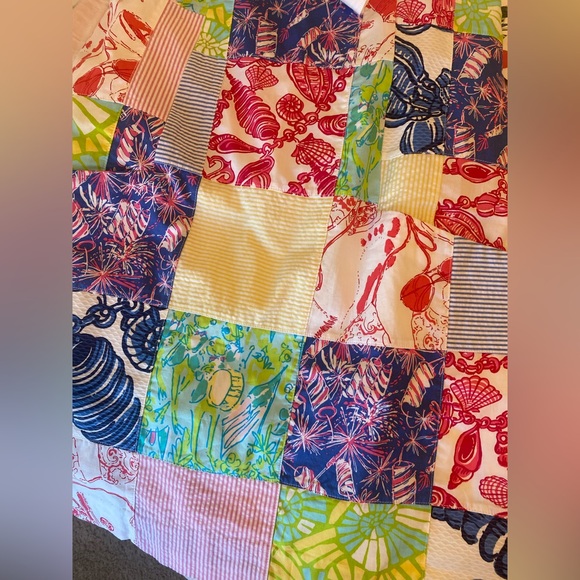 Lilly Pulitzer Yesenia Square One Sewn Patch Sleeveless Dress Size 4 - Picture 11 of 11